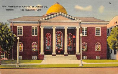 First Presbyterian Church St Petersburg, Florida Postcard