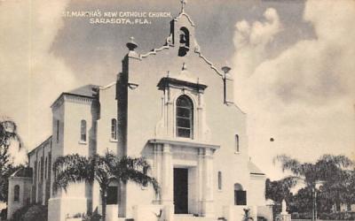 St. Martha's New Catholic Church Sarasota, Florida Postcard