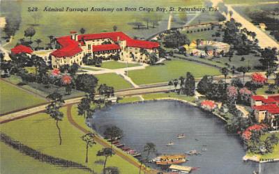 Admiral Farragut Academy on Boca Ceiga Bay St Petersburg, Florida Postcard