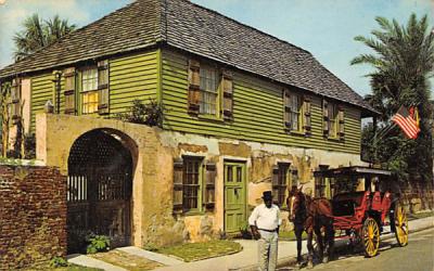 America's Oldest House St Augustine, Florida Postcard