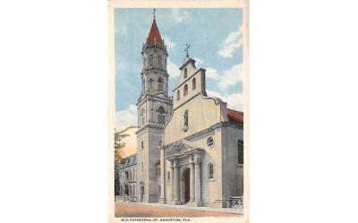 Old Cathedral St Augustine, Florida Postcard