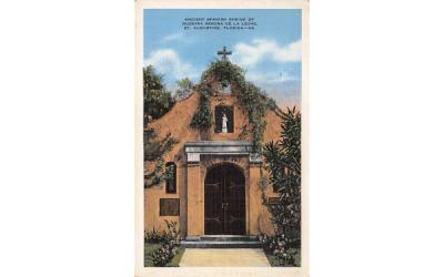 Ancient Spanish Shrine of Nuestra Senora De La Leche St Augustine, Florida Postcard