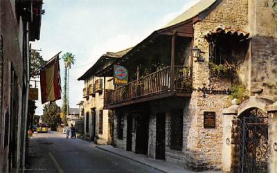 Old Spanish Inn St Augustine, Florida Postcard