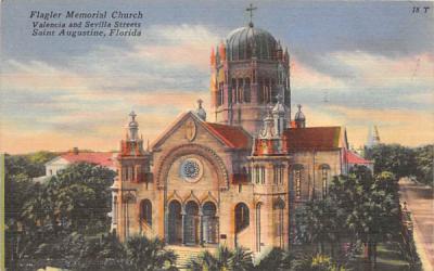 Flagler Memorial Church St Augustine, Florida Postcard