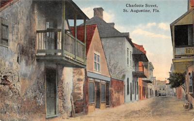 Charlotte Street St Augustine, Florida Postcard