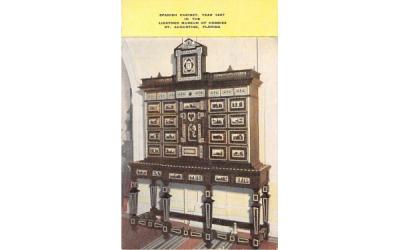 Spanish Cabinet, Year 149, Lightner Museum Hobbies St Augustine, Florida Postcard