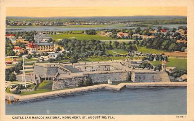 Castle San Marcos National Monument St Augustine, Florida Postcard
