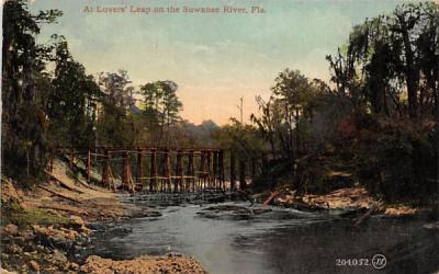 At Lovers' Leap on the Suwannee River, FL, USA Florida Postcard