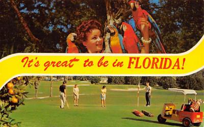 It's Great to be in Florida, USA Postcard