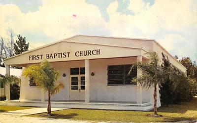 First Baptist Church Samoset, Florida Postcard