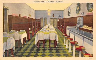 Guidon Grill Starke, Florida Postcard