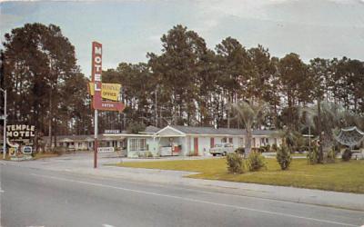 Temple Motel Starke, Florida Postcard