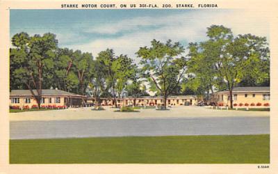 Starke Motor Court Florida Postcard