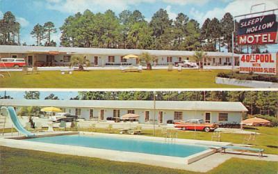 Sleepy Hollow Motel Starke, Florida Postcard