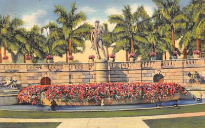 Court Showing David Statue, Ringling Art Museum Sarasota , Florida Postcard
