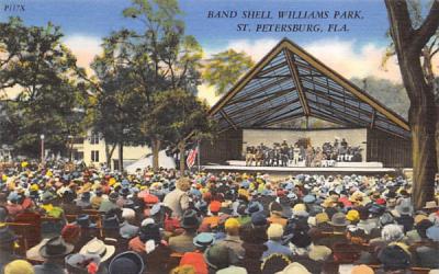 Band Shell Williams Park St Petersburg, Florida Postcard