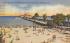 Spa Beach and Municipal Pier on Tamp Bay St Petersburg, Florida Postcard