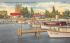 Boats docked at City Pier Sarasota, Florida Postcard