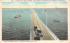 Gandy Bridge, Longest Toll Bridge in World St Petersburg, Florida Postcard