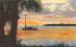 Sunset on  Florida Bayou, USA Postcard