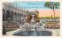 Fountain in Court of Ringling Art Museum Sarasota , Florida Postcard