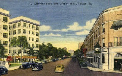 Lafayette Street - Tampa, Florida FL Postcard