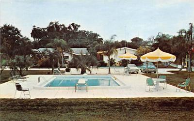 The Gulf Manor Resort Motel Tarpon Springs, Florida Postcard