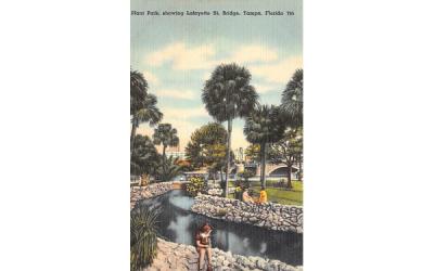 Plant Park, showing Lafayette St. Bridge Tampa, Florida Postcard