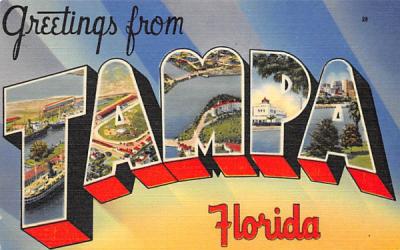 Greetings from Tampa, FL, USA Florida Postcard