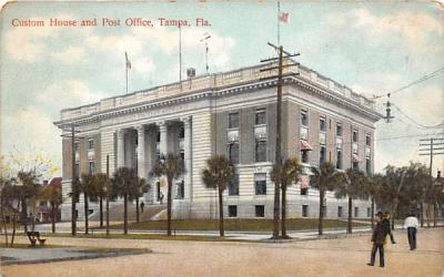 Custom House and Post Office Tampa, Florida Postcard
