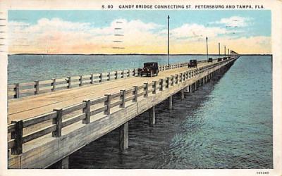 St. Petersburg and Tampa, FL, USA Florida Postcard