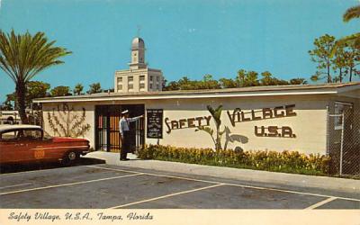 Safety Village, U.S.A. Tampa, Florida Postcard