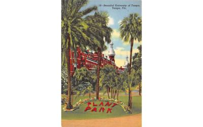 Beautiful University of Tampa Florida Postcard
