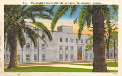 Tallahassee Adminstration Building Florida Postcard