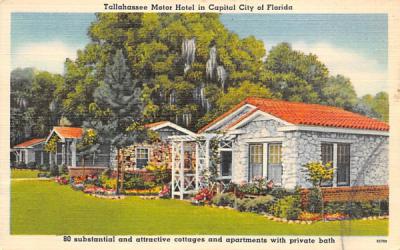 Tallahassee Motor Hotel, Capital City of Florida, USA Postcard