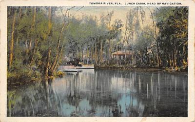 Lunch Cabin, Head of Navigation Tomoka River, Florida Postcard