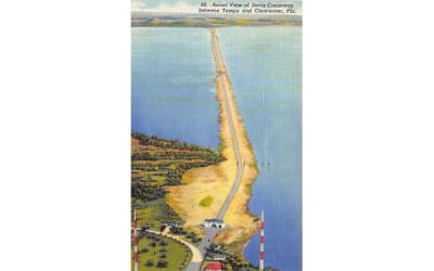 Davis Causeway, Between Tampa and Clearwater Florida Postcard
