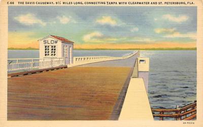 Davis Causeway, Connect, Tampa, Clearwater, St Pertersburg Florida Postcard