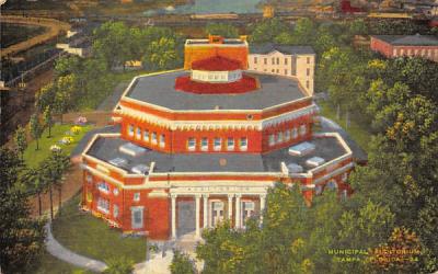 Municipal Auditorium Tampa, Florida Postcard