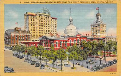 Court House Square Tampa, Florida Postcard