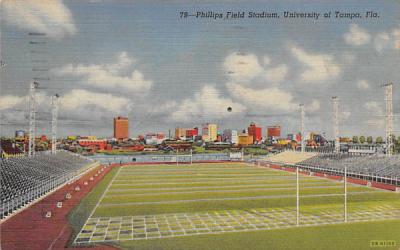 Phillips Field Stadium, University of Tampa, USA Florida Postcard