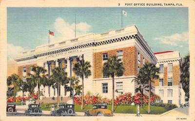 Post Office Building Tampa, Florida Postcard