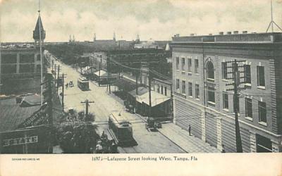 Lafayette Street looking West Tampa, Florida Postcard