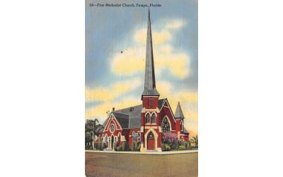First Methodist Church Tampa, Florida Postcard