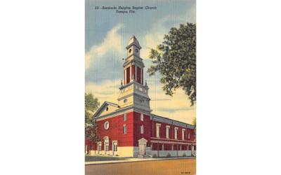 Seminole Heights Baptist Church Tampa, Florida Postcard