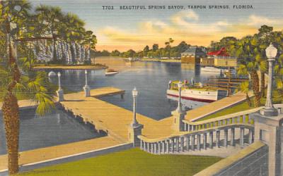Beautiful Spring Bayou Tarpon Springs, Florida Postcard