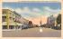 Business Section, Monroe Street Looking North Tallahassee, Florida Postcard