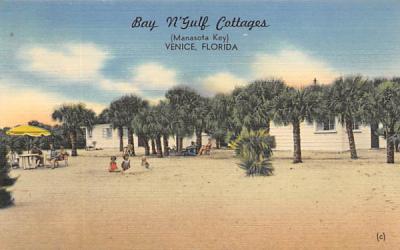 Bay N'Gulf Cottages Venice, Florida Postcard