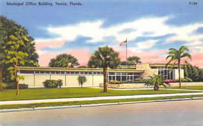 Municipal Office Building  Venice, Florida Postcard