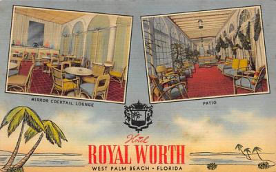 Hotel Royal Worth West Palm Beach, Florida Postcard